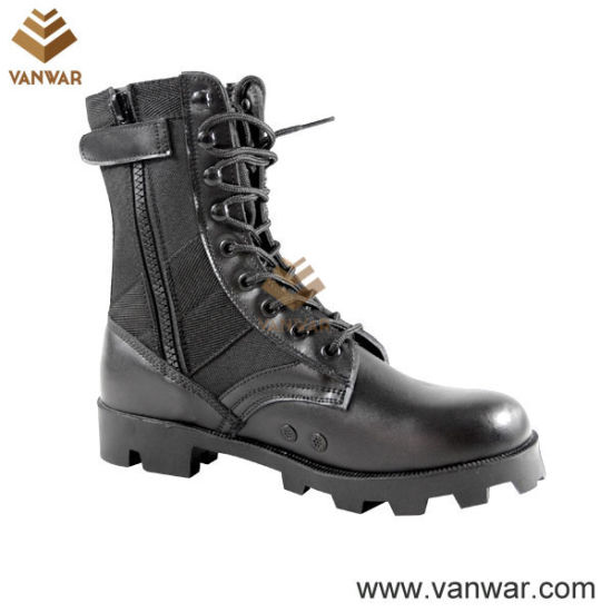 Ligheweight Polyurethane Panama Military Jungle Boots with Zippers (WJB005)