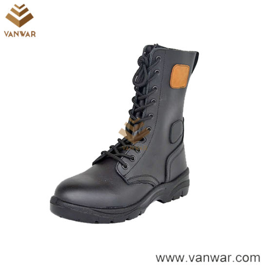 Full Grain Cow Leather Breathable Lining Military Tactical Boots (WTB037)
