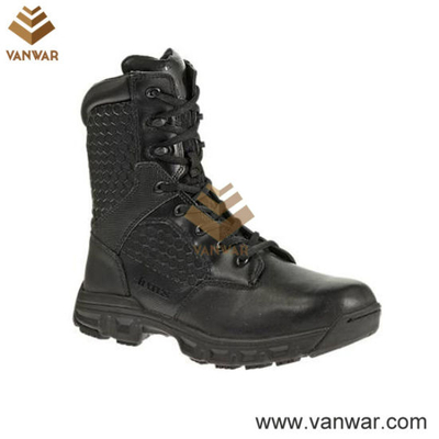 Black Tactical Military Boots for Army Soliders (WTB026)