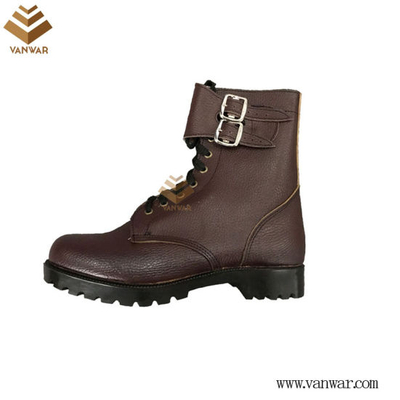 Full Leather Red Military Combat Boots with High Quality (WCB056)