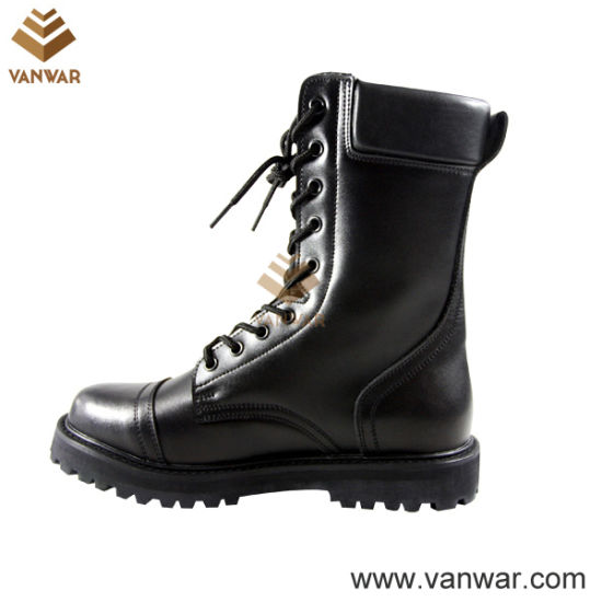 Handmade Combat Military Boots of Full Grain Leather (WCB030)