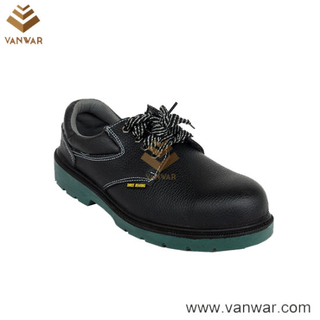 Ce Certificated Black Leather Working Safety Shoes (WSS009)