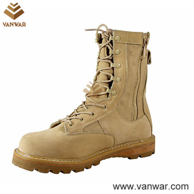 Side Zipper Durable Military Army Desert Boots (WDB025)