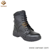 New Design Black Genuine Leather Military Tactical Boots (WTB038)
