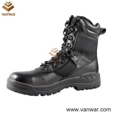 Durable Waterproof Military Tactical Boots of Black (WTB002)