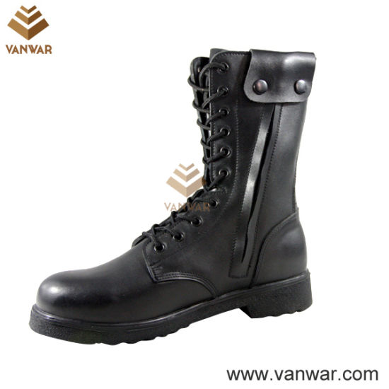U. S. Unisex Top Layer Leather Combat Military Boots (WCB028)