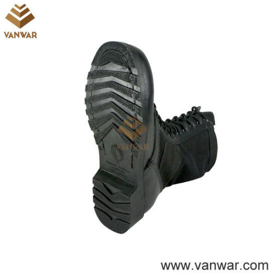 Male Black Jungle Military Boots in Athletic Cement (WJB006)