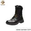 Full Grain Black Leather Military Combat Boots for Army Solider (WCB052)