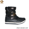 Black Cemented Russian Snow Boots for Ladies (WSCB015)