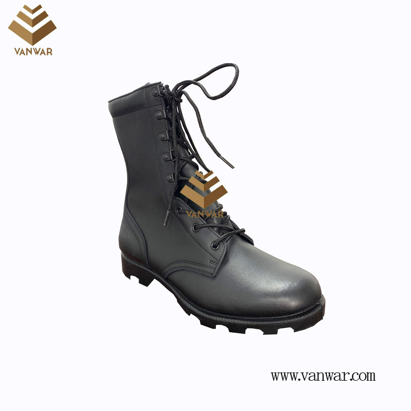 Military Combat Boots of Black with High Quality (WCB068)