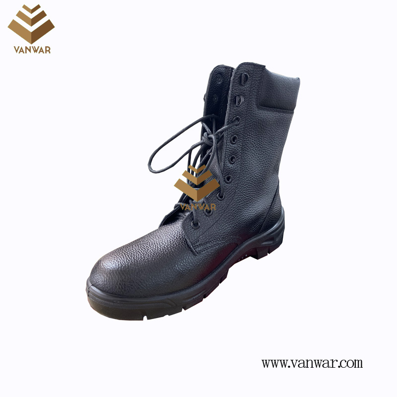 Military Combat Boots of Black with High Quality (WCB072)