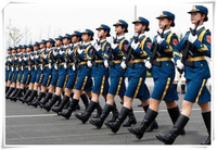 China's military parade boots