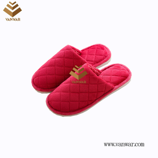 Customize Indoor Cotton lovely design Slippers with High Quality (wis034)