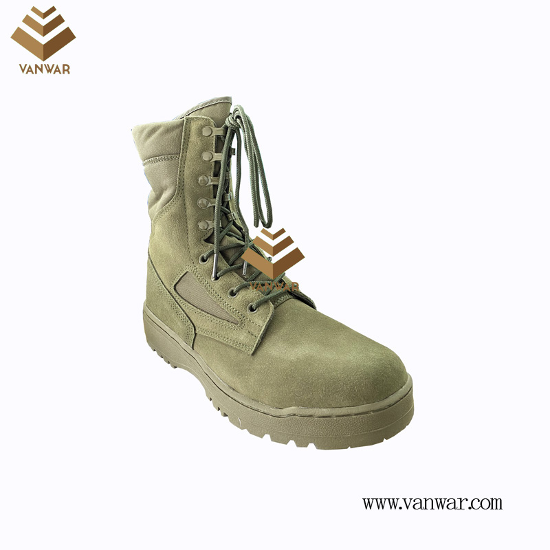 Green Military Combat Boots with High Quality (wcb080)