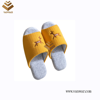 Customize Indoor Cotton winter home Slippers with High Quality (wis115)