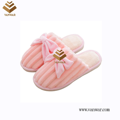 Customize Indoor Cotton lovely design Slippers with High Quality (wis036)