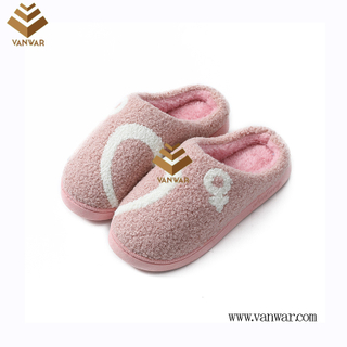 Customize Indoor Cotton lovely design Slippers with High Quality (wis044)